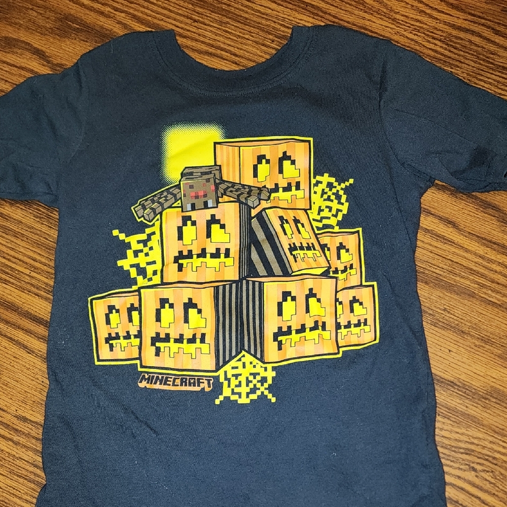 Minecraft Kids Short Sleeve Tee - Black